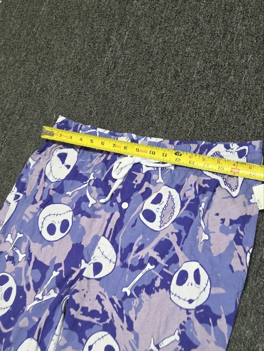 (#3C) Disney Purple Camouflage Skull-Print Pajama Pants - Picture 3 of 6
